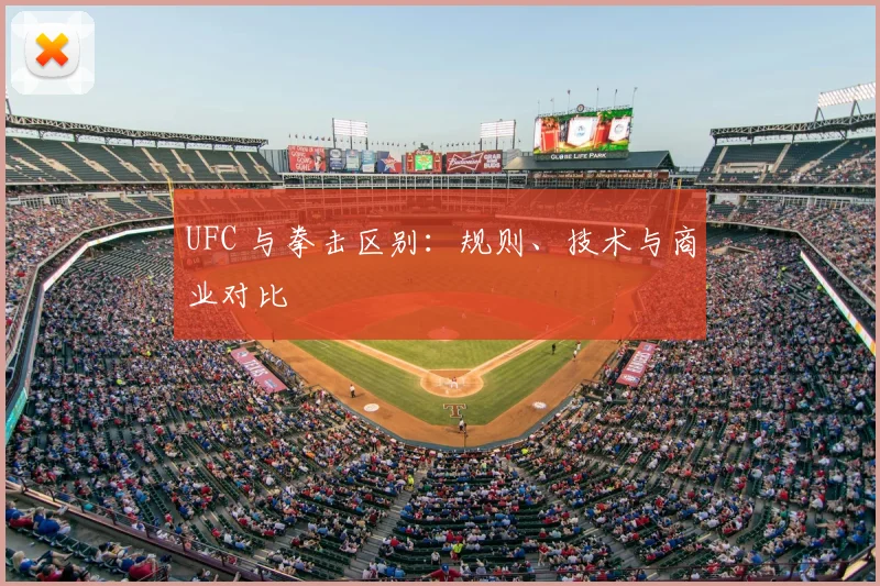 UFC 与拳击区别:规则、技术与商业对比