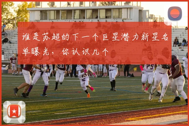 谁是苏超的下一个巨星潜力新星名单曝光，你认识几个